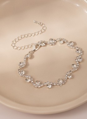 跨境欧美奢华时尚优雅气质高级感手链小众设计感精致百搭手饰女