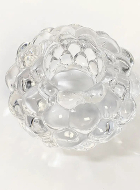 瑞典进口水晶玻璃烛台摆件