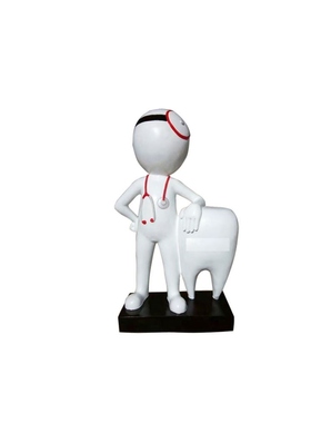 玻璃钢牙齿模型雕塑牙科门口牙齿模型摆件卡通口腔诊所门口摆件定