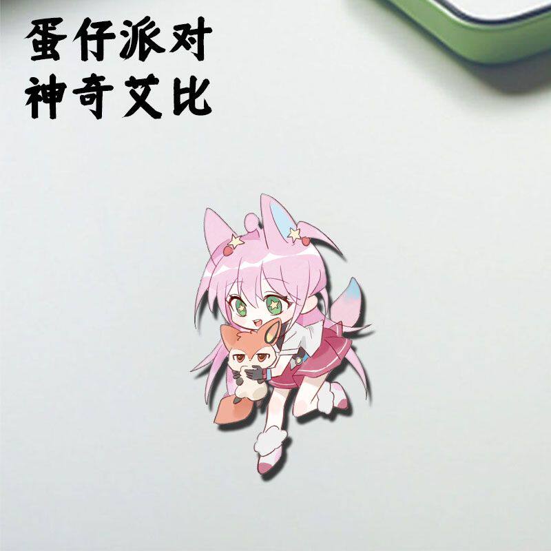 神奇艾比蛋仔派对周边亚克力胸针水捏捏爆爆狐小众ins风徽章挂件