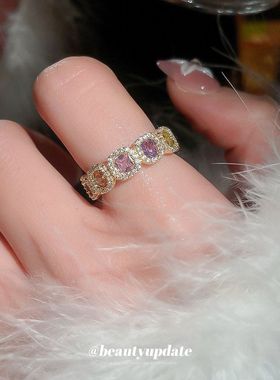 超仙日常平价锆石开口戒指