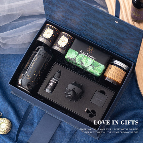 伴郎伴手礼送男士结婚礼物高级感实用婚礼回礼新郎商务伴手礼成品 - 图0