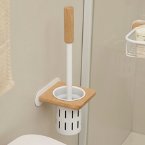 CMEO log wind white toilet brush No dead angle wash toilet Toilet Brush Wall-mounted home Free Punch Toilet