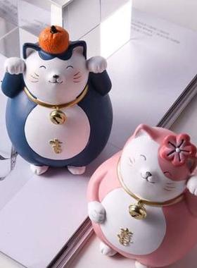 高档财吧台橱窗摆件店铺开业发猫A猫电视柜酒品儿童房饰柜乔迁奢