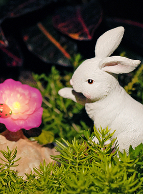 家居庭院户外花园可爱兔子小夜灯