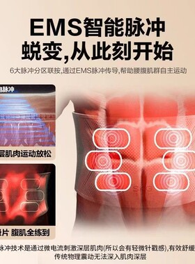 EMS微电针灸热敷暖宫甩脂腰带