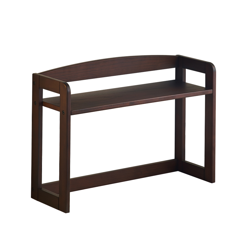 书架桌面置物架简约大气卧室办公室实木小型架子书桌收纳整理书柜 - 图3