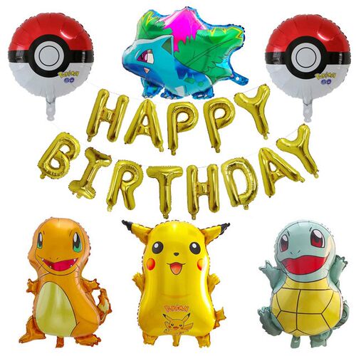 1set Pikachu Pokemon Go Jenny Turtle oons Birthday Party Dec - 图3