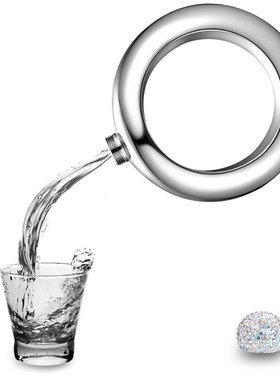 3.5OZ Stainless Steel Bracelet Bangle Hip Flask Unique Rhine