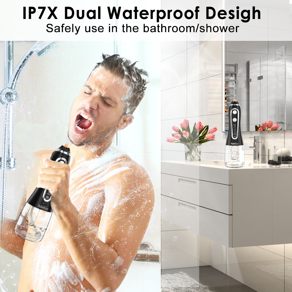 Portable Oral Irrigator 300ml Dental Water Flosser Jet 5 Mod - 图2