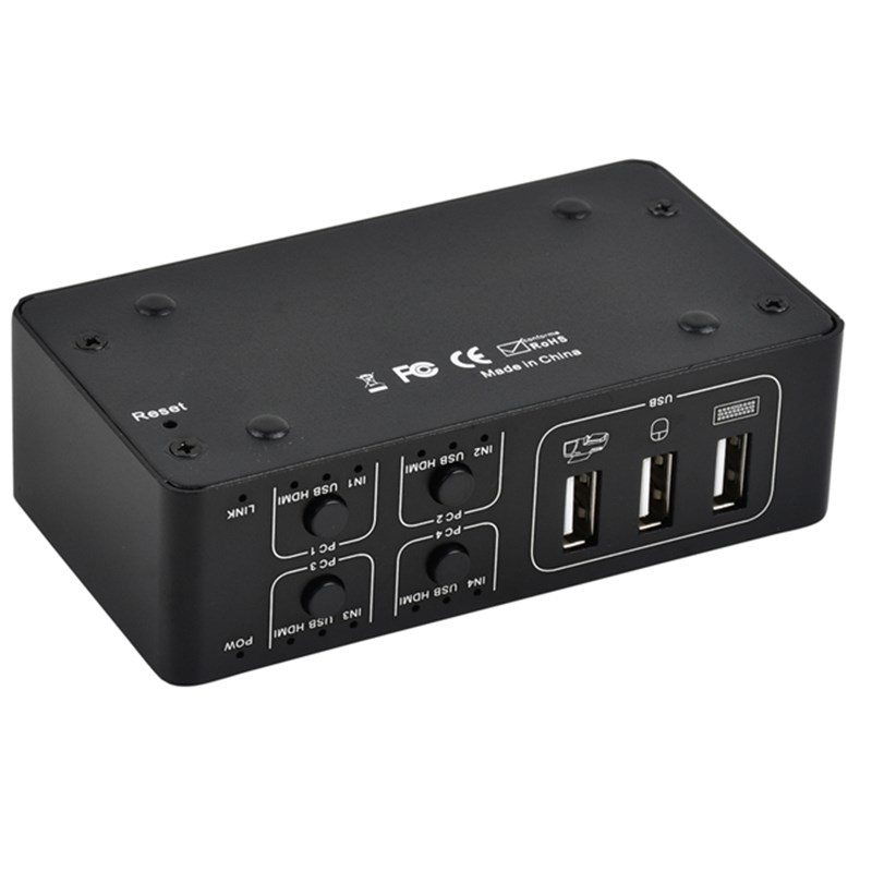 4 port 4k hdmi kvm switch 4x1 usb hdmi 1 4 kvm switcher spl 