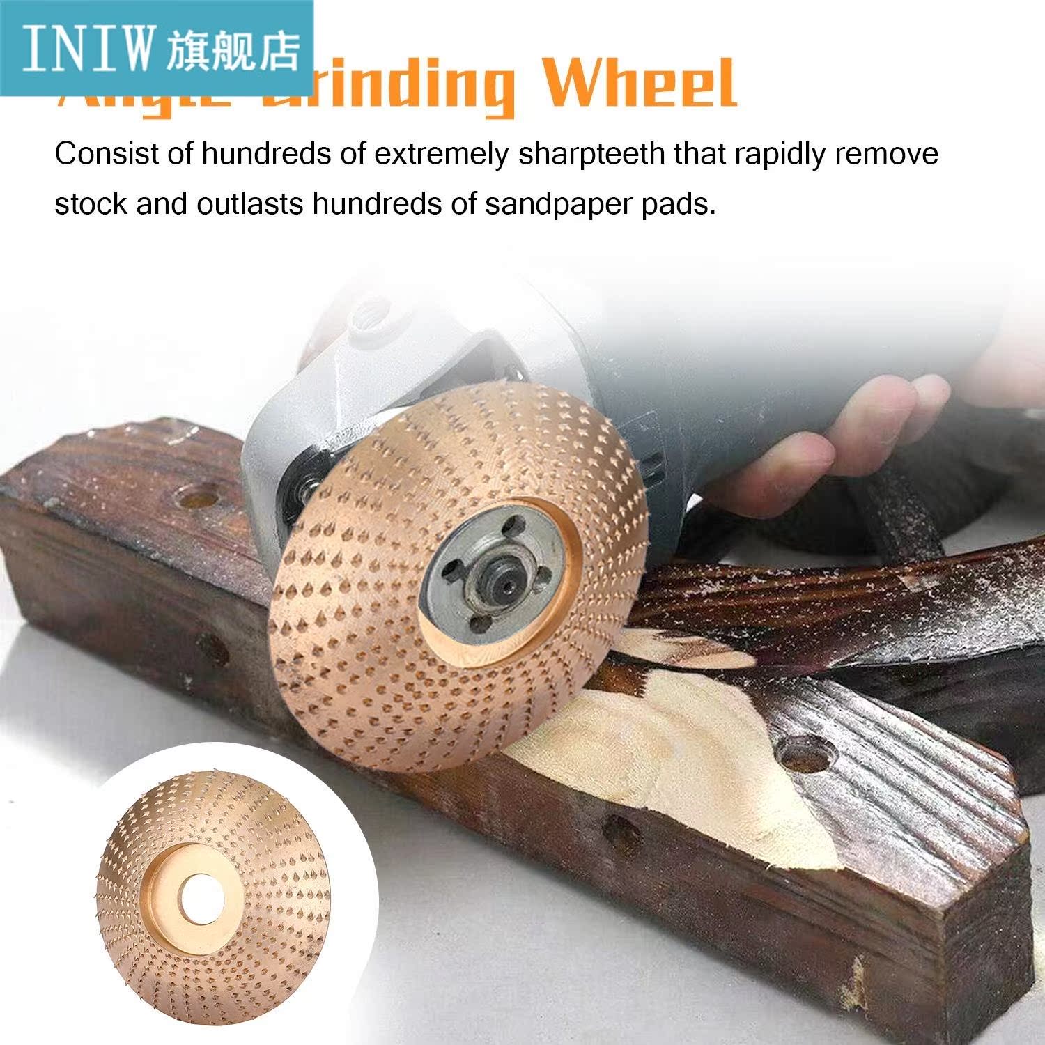 Portable Woodworking Angle Grinding Wheel Kits Wood Sanding - 图1