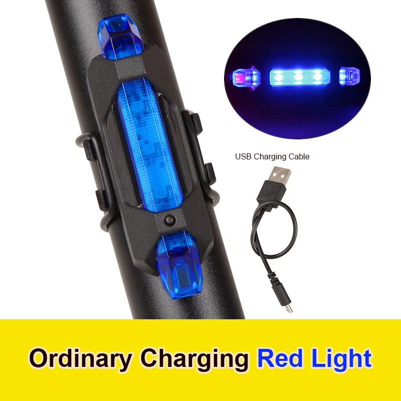 5 LED SB Rechargeable Bike Bicycle Tail Warning Light Rear S - 图3