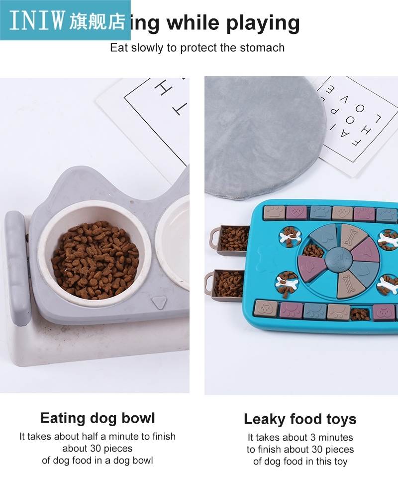 New Dog Slow Feeder Puzzle Toys Increase IQ Interactive Dog - 图2