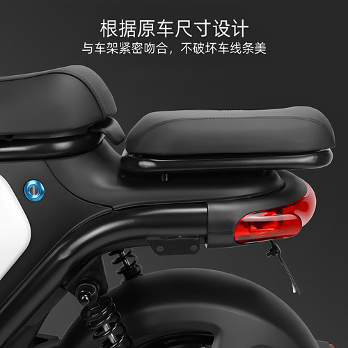 小牛UQI/US/U+B/U1D电动车载人套件F2/G2后座脚踏铁架奇迹牛坐垫-图1