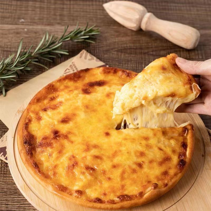 清真榴莲披萨牛肉披萨加热即食底饼pizza比萨速食半成品空气炸锅 - 图0