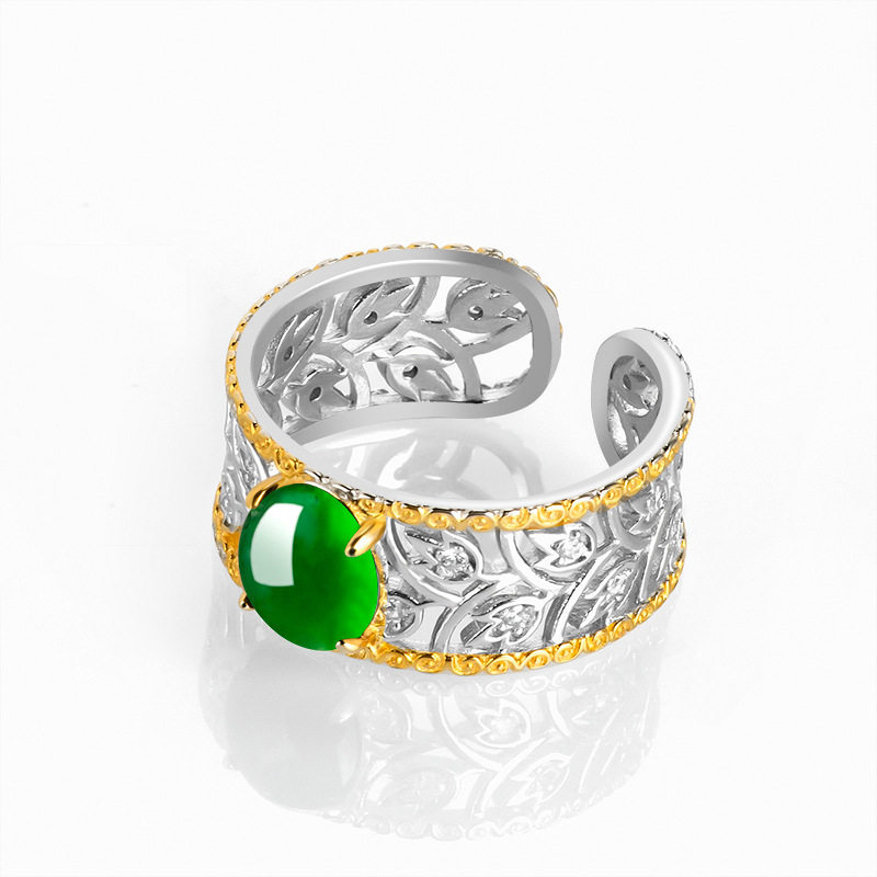 Cuiyingfu natural jade sun green ice species