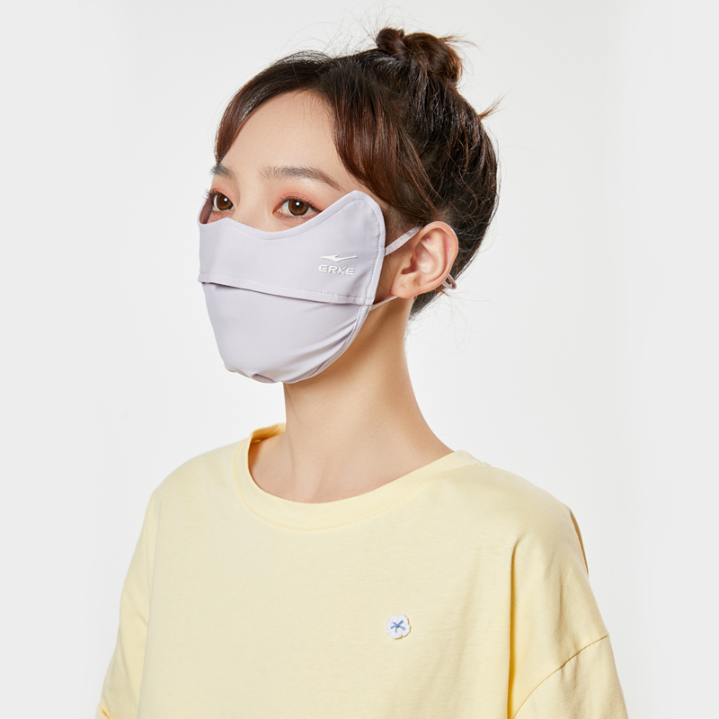 鴻星爾克夏季護眼角防曬面罩3D立體冰絲口罩女士全臉防紫外線戶外_鴻星爾克鵬景專賣店_服飾配件/皮帶/帽子/圍巾