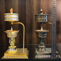 New Fire Transvia Wheel Led Charging Crisp Oil Lamp electric transfer cylinder Tibetan Buddhist Supplies Home Worship Mercy