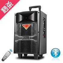 20218 inch wooden llalever square dance sound mobile portable low sound gun remote control card Bluetooth matching without