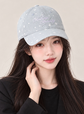 黑色满天星棒球帽女五角星帽子