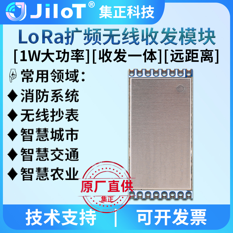 集正SX1278W1无线LoRa扩频模块433/470M低功耗SPI大功率PA远距离-图0