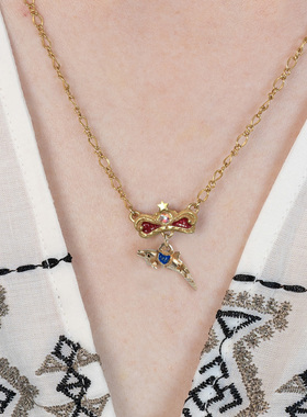 Palnartpoc迷你旋转木马项链