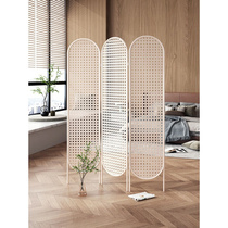 Screen-screen glass Boglass now laminated wind rattan long broken dress High-shift folding glazed wind decorated with glass Extravagant Glazed Sepal Guests