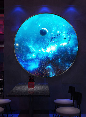 宇宙星球KTV酒吧装饰画简约现代