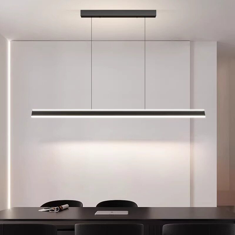 全光谱护眼长条餐厅吊灯一字极简餐桌吧台现代简约极简岛台餐吊灯,淘宝优惠券,粉丝福利购,淘宝优惠卷