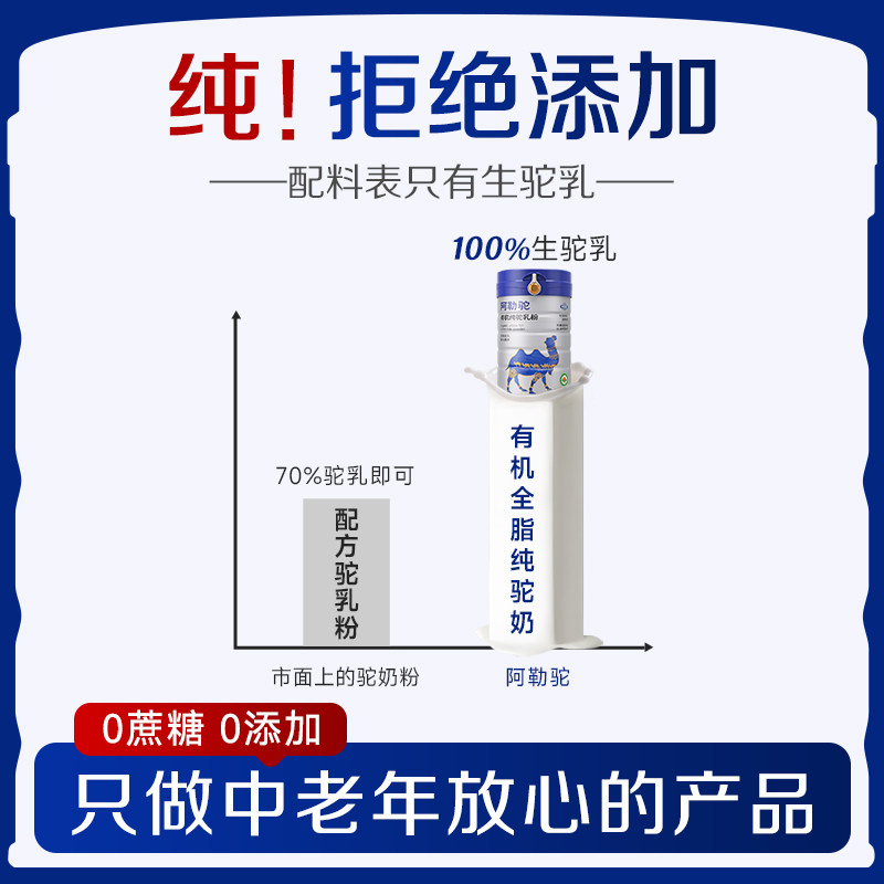阿勒驼 新疆正宗骆驼奶粉中老年益生菌驼奶粉官方旗舰店官网正品