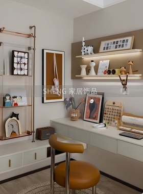 简约现代样板间儿童房女孩房摆件
