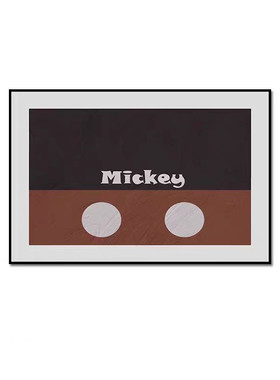 简约样板间儿童房米奇摆件售楼处卧室书桌台灯装饰画卡通软装饰品