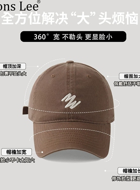 克莱因蓝大头围新款软顶棒球帽