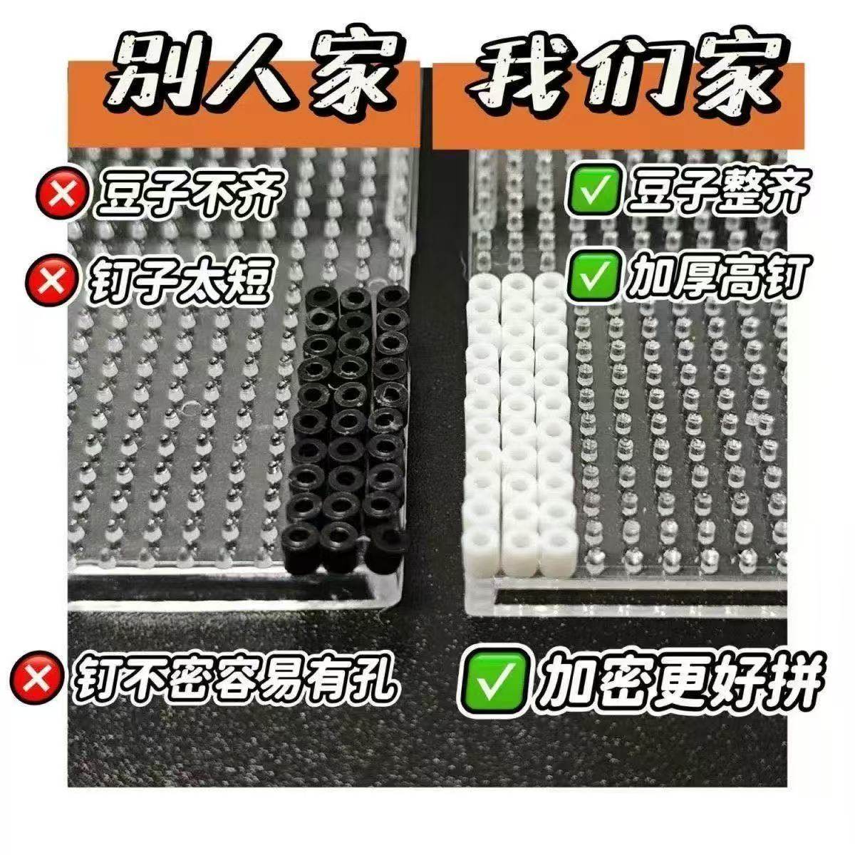 拼豆板耐高温104钉2.6mm长钉拼豆垫板底板防烫不变形大加厚刻度线,淘宝优惠券,粉丝福利购,淘宝优惠卷