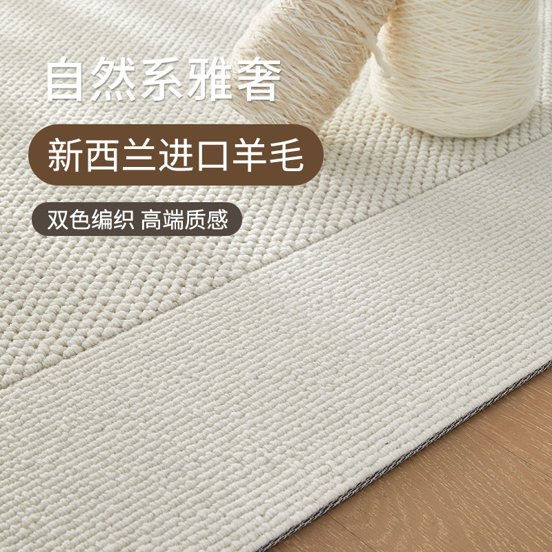 羊毛地毯客厅2025新款沙发免洗可擦卧室地垫防水防污轻奢高级感