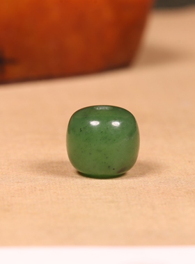 新疆和田玉籽料老型珠单珠手串