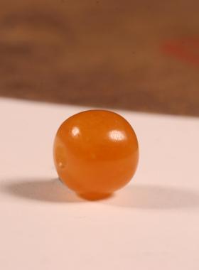 红沁单珠老型珠新疆和田玉籽料