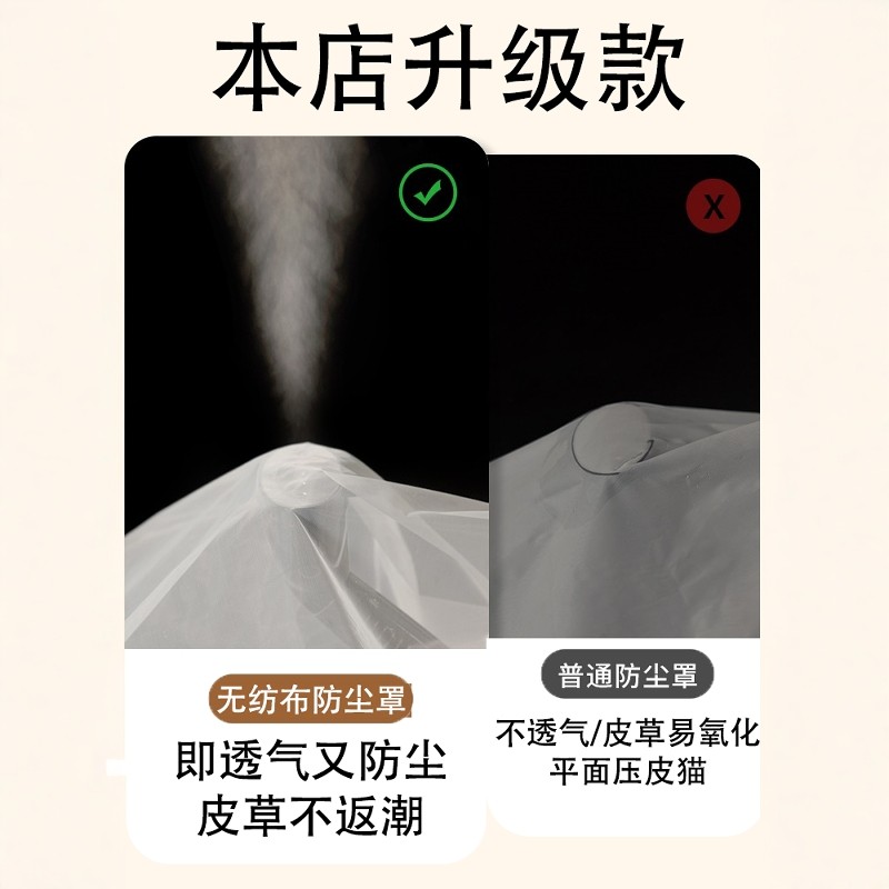 无纺布皮草专用防尘罩透气防氧化西服罩长款貂皮羊绒大衣挂衣袋,淘宝优惠券,粉丝福利购,淘宝优惠卷