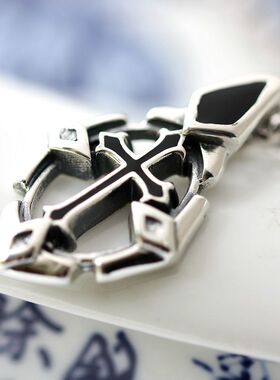 日系设计师topwhit正925银泰银吊坠圣诞时尚项链银厂