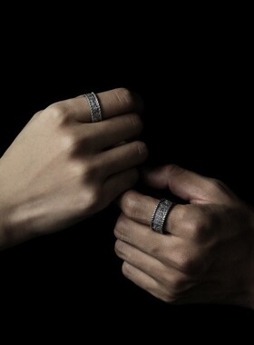 日本coss koko复古《挪威的森林》情侣戒指银男潮森系小众设计感