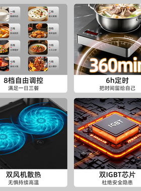 Yades亚德斯3500W纯铜电磁炉