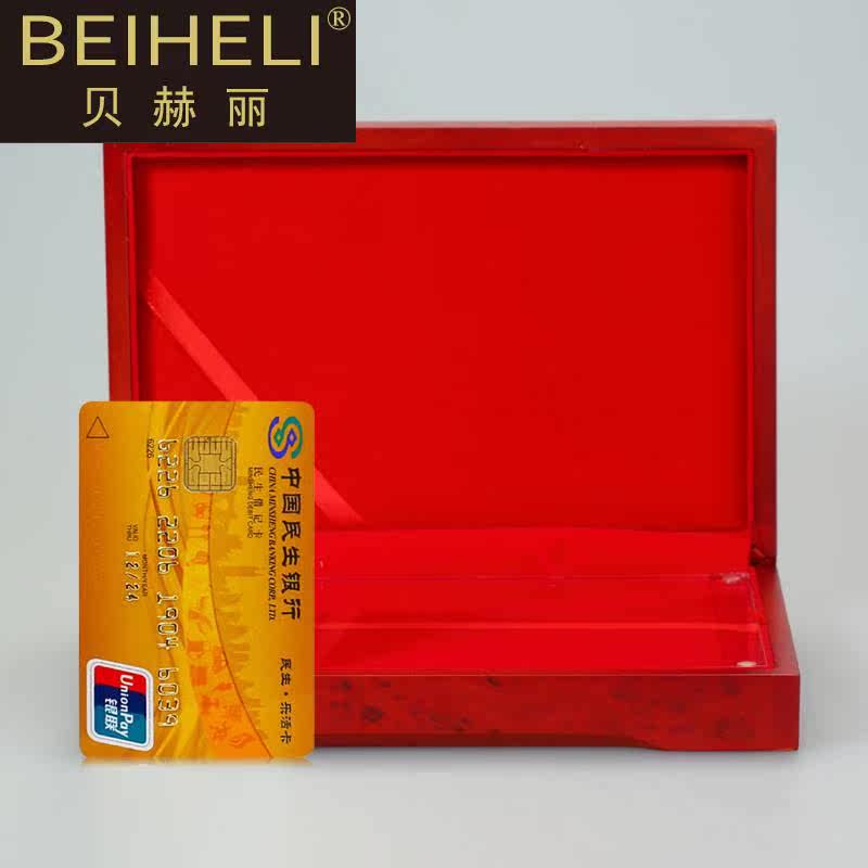 实木喷漆金条盒首饰包装盒银条盒 贝赫丽项链