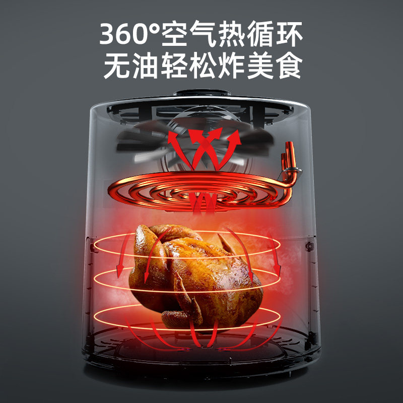 美菱空气炸锅家用十大智能无油烤箱 美菱瑞泰伦空气炸锅