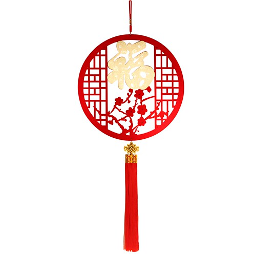 2026喜庆室内新龙年挂件春节中国结亚克力装饰品木质福字过年挂饰 - 图3