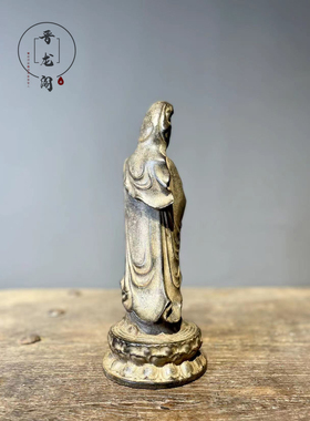 山西青石观音圆雕包邮新品