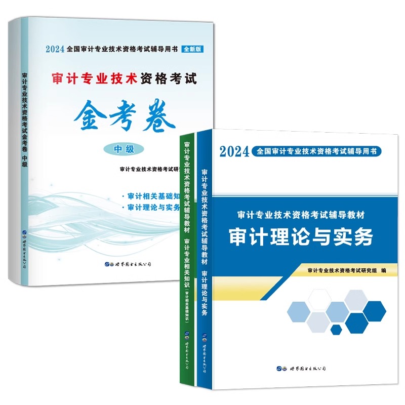 新版2024年中级审计师考试教材历年真题试卷3本套审计理论与实务审计专业相关知识审计师中级教材2024年中级审计师教材题库 - 图3