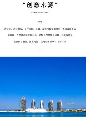 热门旅游景点海南三亚冰箱贴