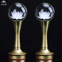 Sanskrit Fo colorful lotus lantern Buddha lamp Buddha front for the lamp Changming lamp Home copper for the Buddha lamp Buddha front lamp Buddha Hall lamp