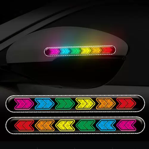 Зеркало заднего вида, лента, светоотражательная защитная наклейка